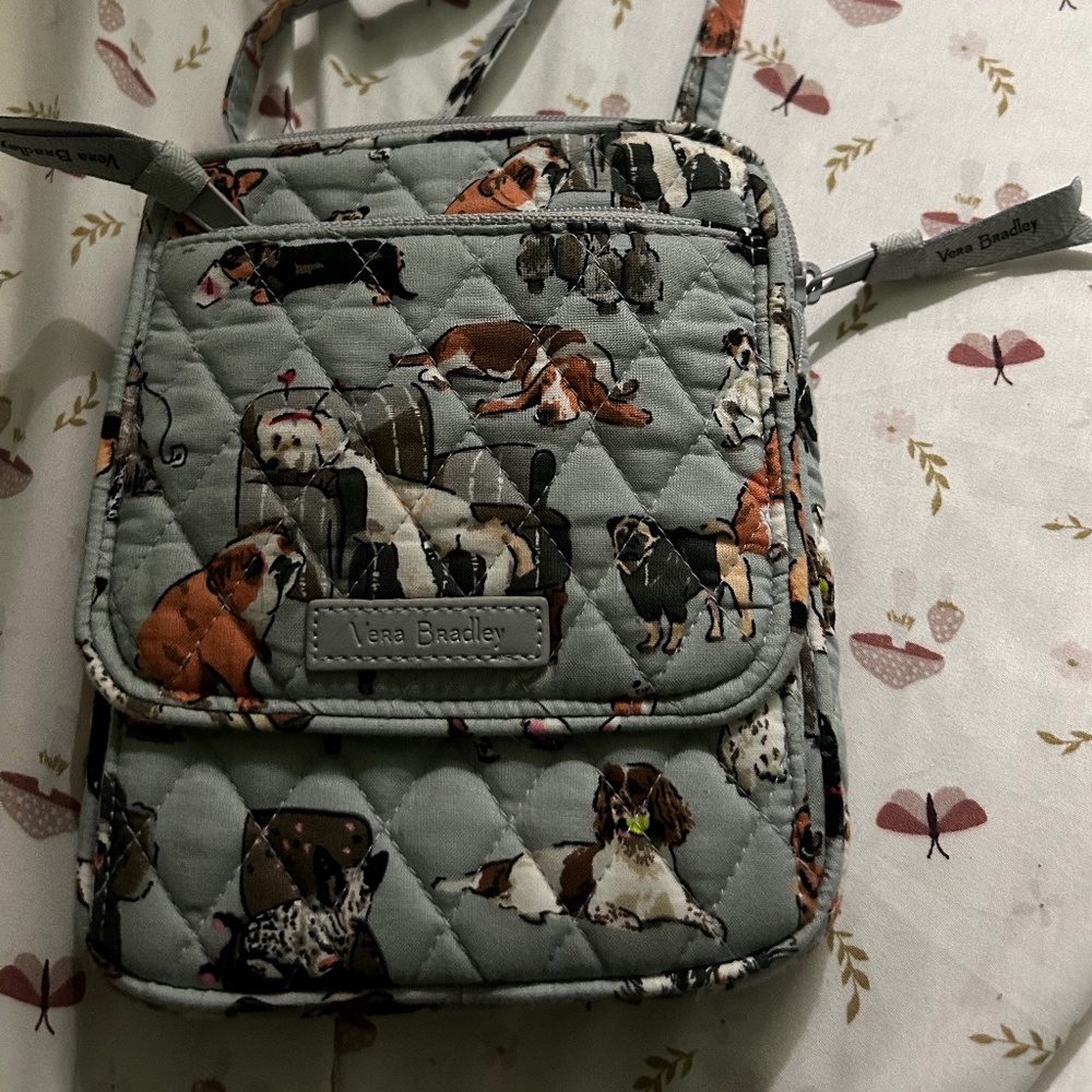 Vera Bradley dog show mini hipster crossbody
